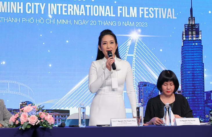 NSƯT Nguyễn Thị Thanh Thúy mong muốn HIFF 2024 sẽ là một sự kiện có thể quảng bá hình ảnh, văn hóa và du lịch của TP.HCM
