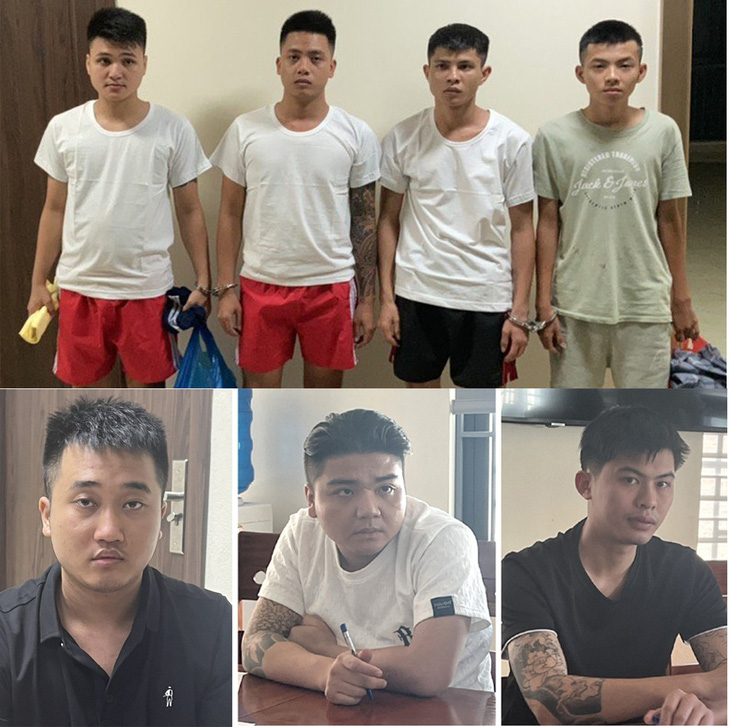 Các nghi phạm vừa bị Công an TP Thanh Hóa bắt giữ - Ảnh: Công an tỉnh Thanh Hóa cung cấp