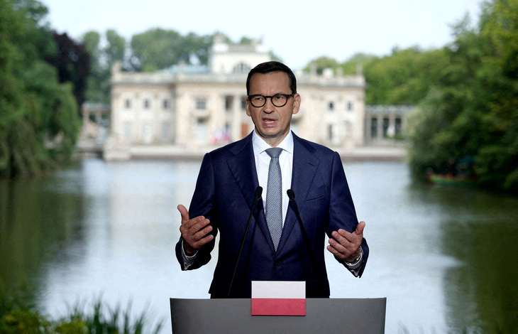 Thủ tướng Ba Lan Mateusz Morawiecki - Ảnh: REUTERS