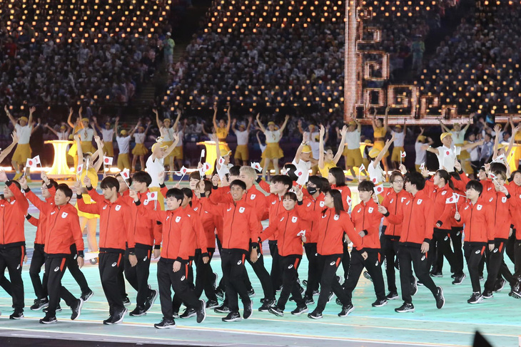 Đoàn thể thao Nhật Bản được xem là đối thủ lớn nhất của chủ nhà Trung Quốc trong việc tranh vị trí số 1 trên bảng tổng sắp huy chương - Ảnh: ĐỨC KHUÊ