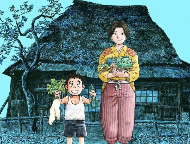 Cậu bé Akihiro và bà Sano là lòng tự trọng và tinh thần vươn lên của người Nhật bất chấp khó khăn - Ảnh: WAKA