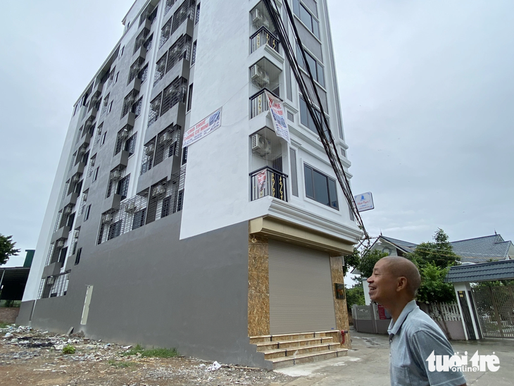 Chung cư mini mới được xây dựng tại Hà Nội - Ảnh: QUANG THẾ