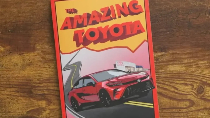 Cuốn sách trong video bị lầm tưởng là hé lộ thiết kế Toyota Camry đời mới - Ảnh cắt từ video, nguồn: Toyota