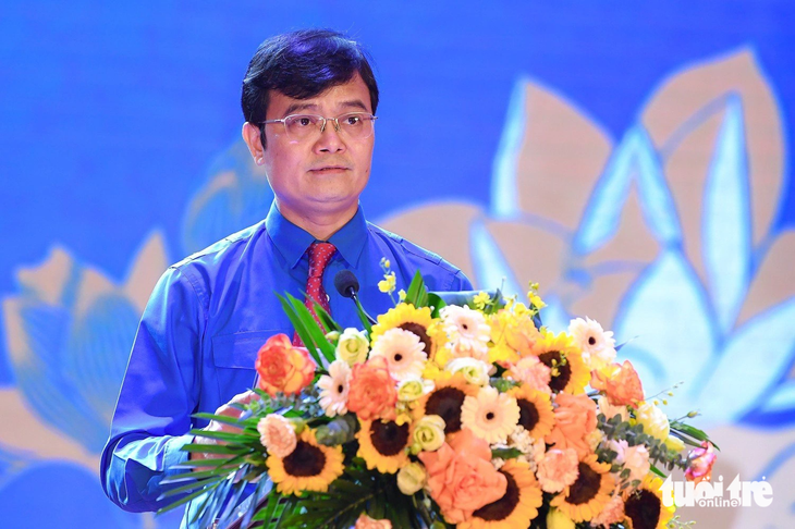 Anh Bùi Quang Huy - bí thư thứ nhất Trung ương Đoàn - Ảnh: NAM TRẦN