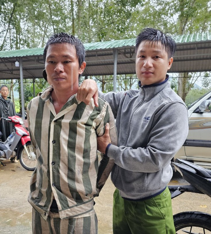 Phạm nhân Hồ Văn Đặng bị bắt lại trong ngày khi bỏ trốn khỏi trại giam Z30D - Ảnh: Trại giam Z30D