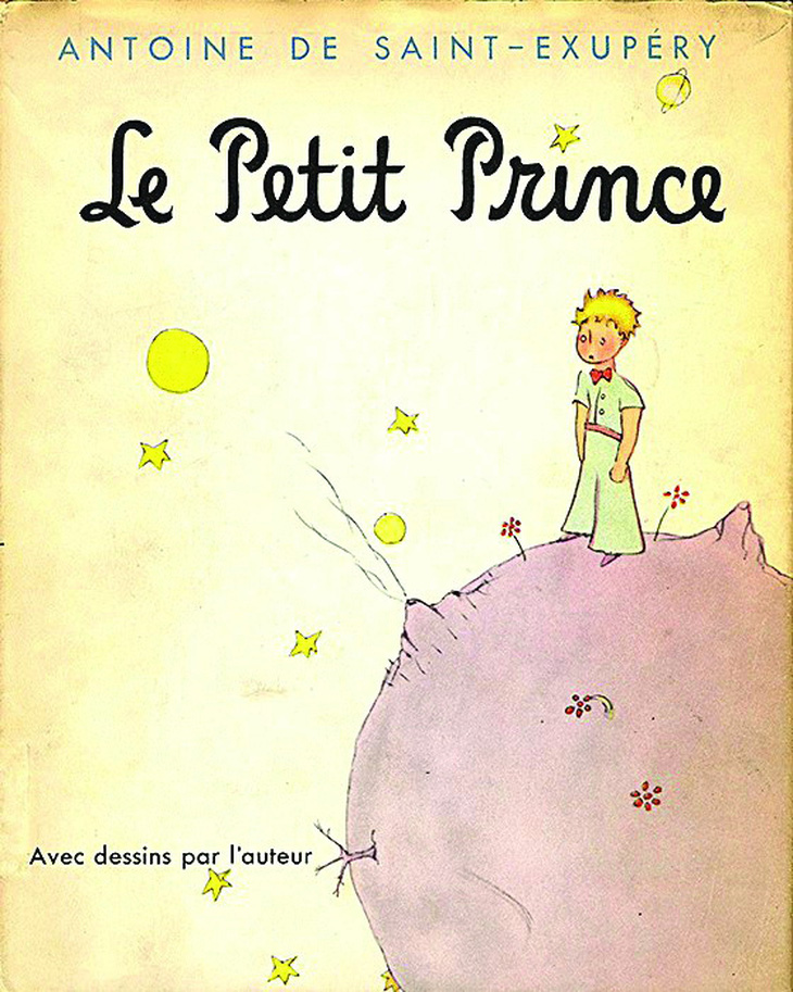 Ấn bản đầu tiên của Hoàng tử bé, do Nhà xuất bản Reynal & Hitchcock phát hành tại New York (Mỹ) năm 1943. Ảnh trong bộ sưu tập của Jean-Marc Probst