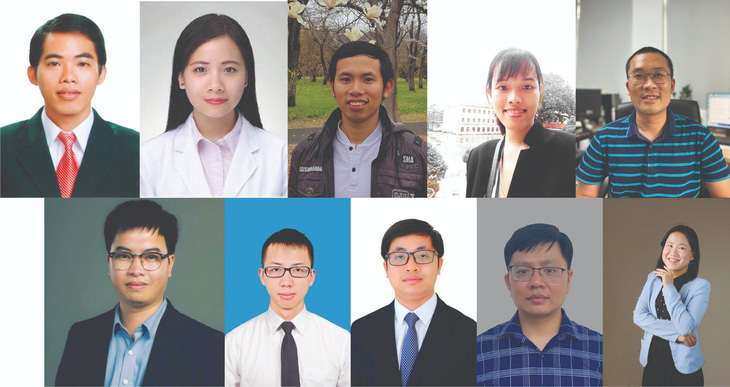 Top 10 nhà khoa học trẻ đạt giải thưởng Quả cầu vàng năm 2023 - Ảnh: BTC