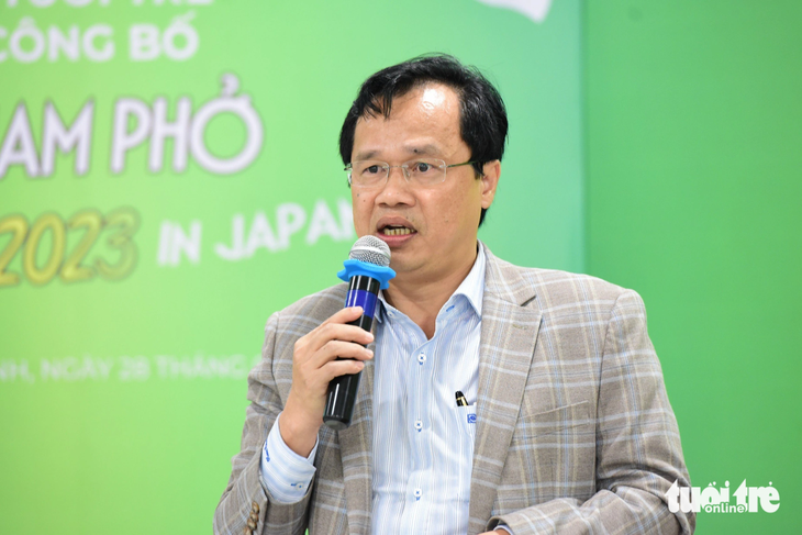 Ông Nguyễn Tiến Đạt - giám đốc kinh doanh và tiếp thị Saigontourist Group - cho biết có nhiều hoạt động xúc tiến thương mại, văn hóa ở thị trường Nhật Bản thời gian qua - Ảnh: DUYÊN PHAN