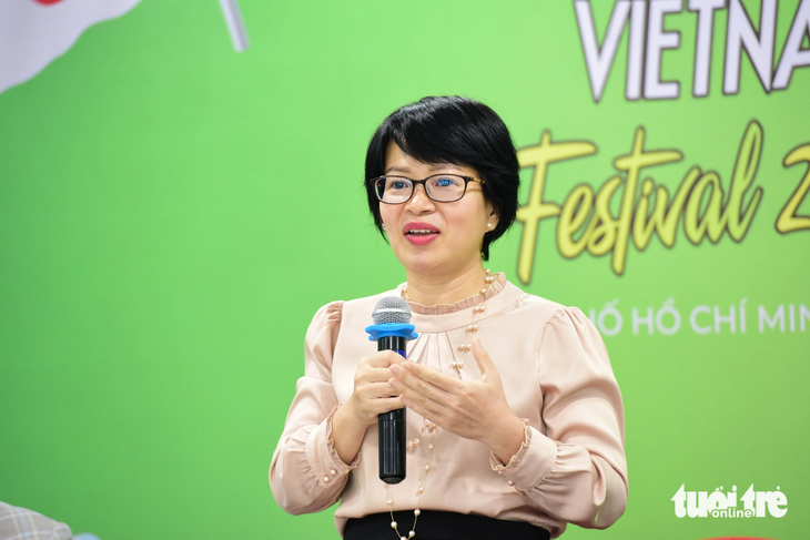 Bà Phan Thị Minh Nguyệt - phó trưởng ban quan hệ quốc tế Liên hiệp các tổ chức hữu nghị TP.HCM - Ảnh: DUYÊN PHAN