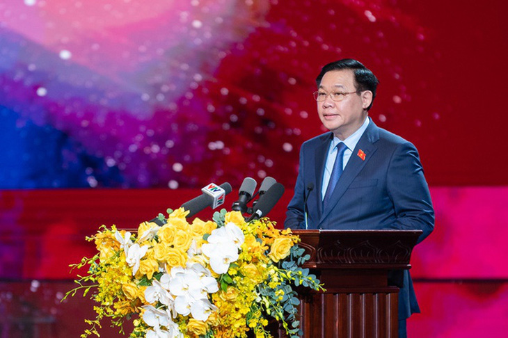 Chủ tịch Quốc hội Vương Đình Huệ phát biểu tại lễ phát động - Ảnh: Quochoi.vn
