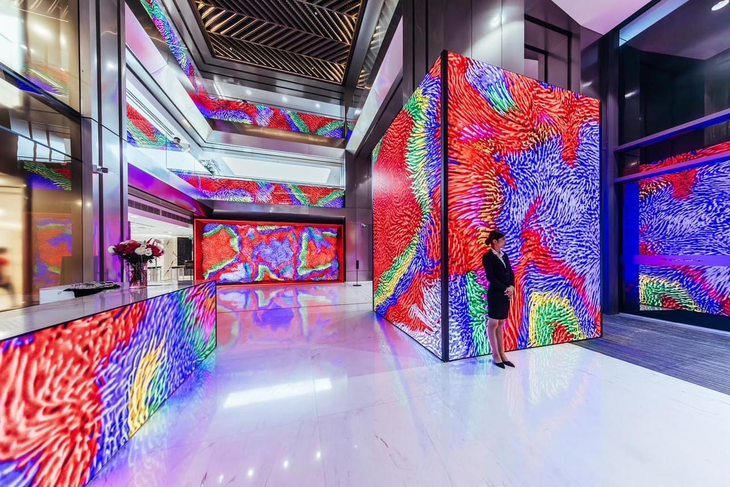 Ấn tượng với những tác phẩm nghệ thuật thị giác tại hai tòa nhà mới của Techcombank  - Ảnh 2.