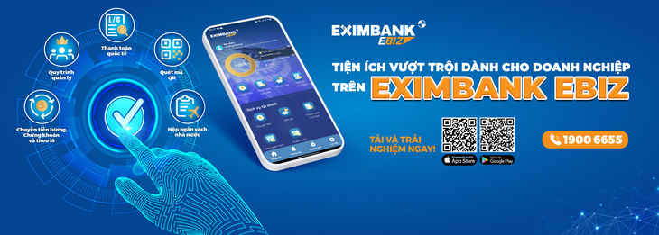Eximbank liên tục cải tiến dịch vụ ngân hàng số dành cho doanh nghiệp - Ảnh: Eximbank