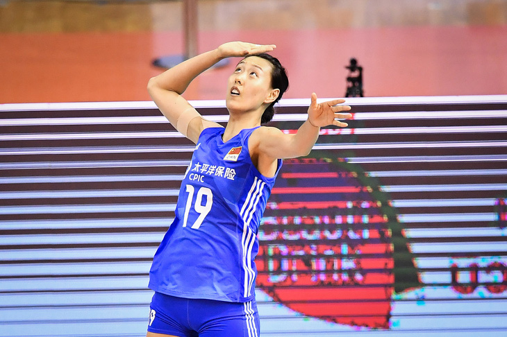 Yang Hanyu là một trong những ngôi sao hay nhất của tuyển bóng chuyền nữ Trung Quốc - Ảnh: AVC