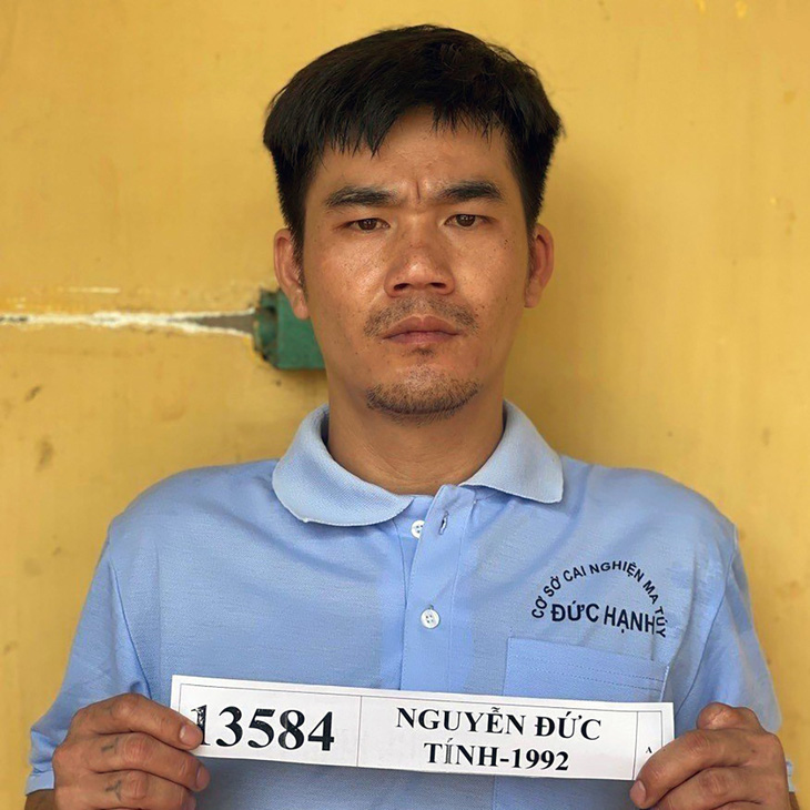 Sau 2 giờ trốn trại, cướp xe máy bỏ trốn, nghi can Nguyễn Đức Tính đã bị công an bắt giữ - Ảnh: CACC