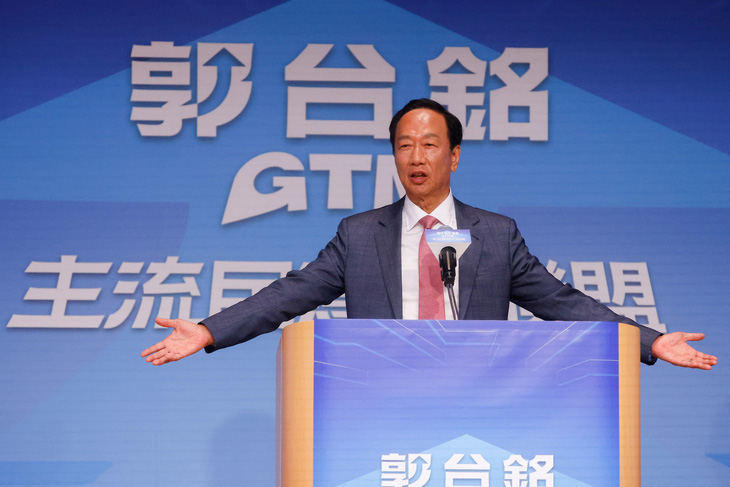 Ông Terry Gou, người sáng lập Foxconn, đang muốn tranh cử ghế lãnh đạo Đài Loan - Ảnh: REUTERS