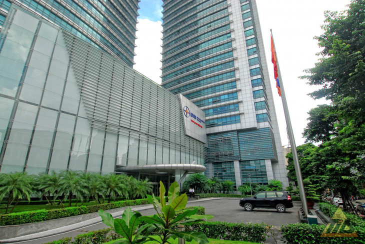 Ủy ban Quản lý vốn nhà nước tại doanh nghiệp đang đặt nhờ một phần trụ sở tại tòa nhà của EVN tại Hà Nội - Ảnh: B.N.
