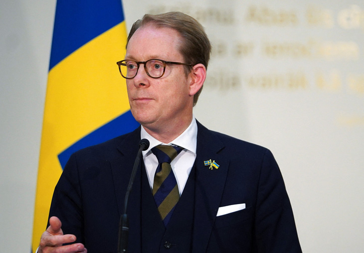 Ngoại trưởng Thụy Điển Tobias Billstrom - Ảnh: REUTERS