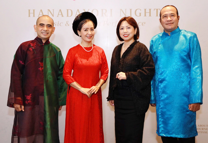 Từ trái qua: Nhạc sĩ Đức Trí, nghệ sĩ Hải Phượng, chị Hải Yến, nghệ sĩ Khánh Tường - Ảnh: BTC
