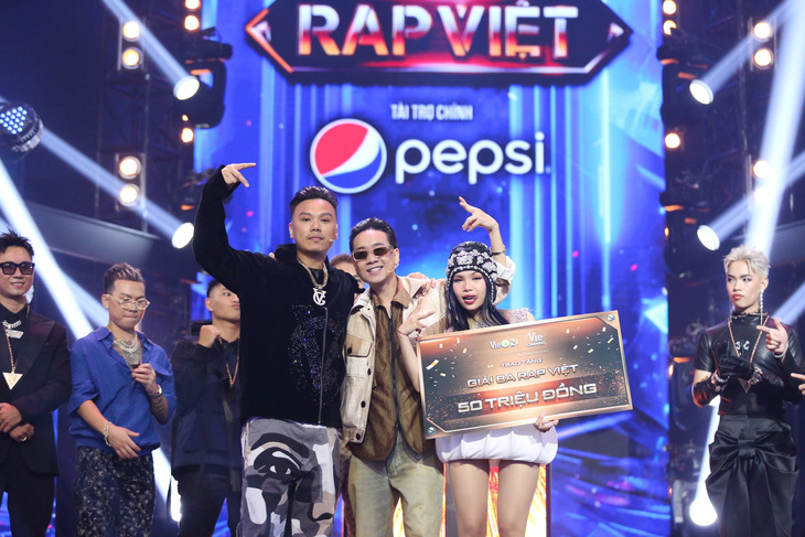 127.000 phiếu bình chọn 11,23% thí sinh giải ba của Rap Việt mùa 3 thuộc về Liu Grace - Ảnh: PHƯƠNG QUYÊN
