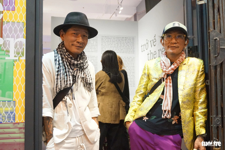 Hai anh em nghệ sĩ Lê Ngọc Thanh (bên trái) và Lê Đức Hải cùng lấy nghệ danh chung là Lê Brothers - Ảnh: T.ĐIỂU