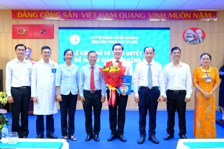 TS Vũ Trí Thanh được bổ nhiệm tân giám đốc Bệnh viện thành phố Thủ Đức - Ảnh: Bệnh viện cung cấp