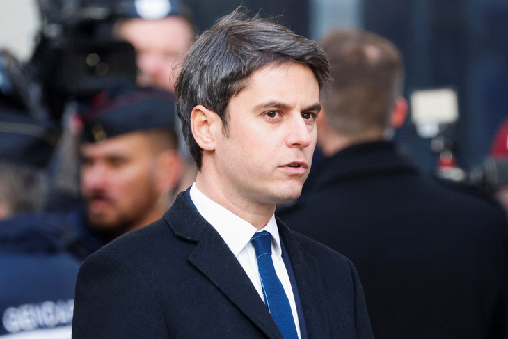 Thủ tướng mới được bổ nhiệm của Pháp Gabriel Attal - Ảnh: REUTERS