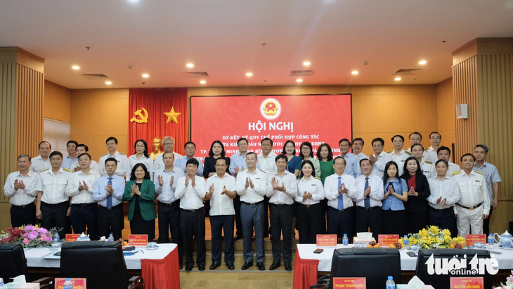 TP.HCM, Bình Dương, Long An, Tây Ninh cùng ký quy chế phối hợp công tác với Kiểm toán Nhà nước - Ảnh: BÔNG MAI