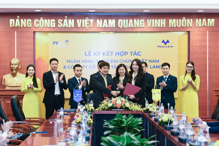 Lễ ký kết hợp tác chiến lược giữa PVcomBank và Meey Land