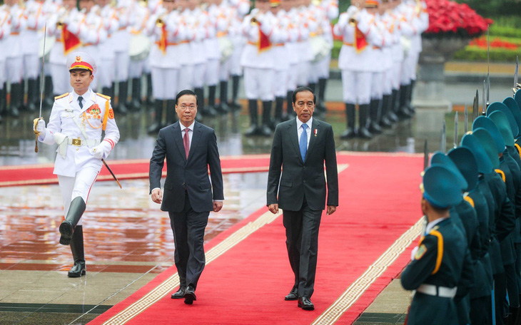 Lễ đón cấp nhà nước Tổng thống Indonesia tại Hà Nội