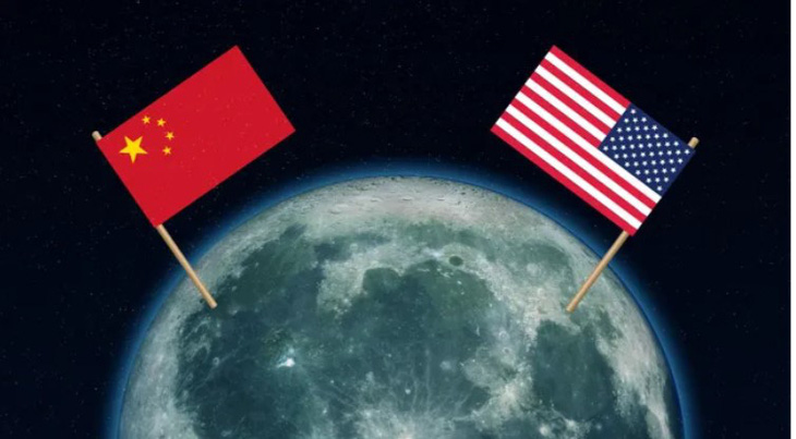 Cuộc đua lên Mặt trăng giữa Mỹ và Trung Quốc đang diễn ra - Ảnh: SPACE.COM
