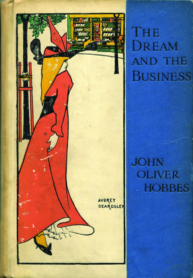 The Dream and the Business của John Oliver Hobbes, bìa do Aubrey Beardsley vẽ