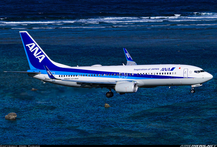 Một chiếc máy bay của Hãng hàng không All Nippon Airways - Ảnh: AIRLINERS.NET