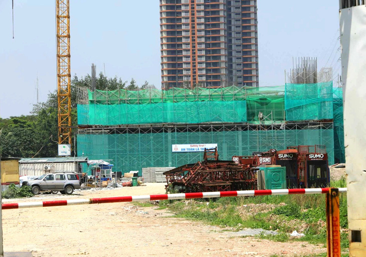 Dự án nhà ở xã hội NHS Trung Văn đang được triển khai xây dựng tại quận Nam Từ Liêm, TP Hà Nội - Ảnh: DANH KHANG