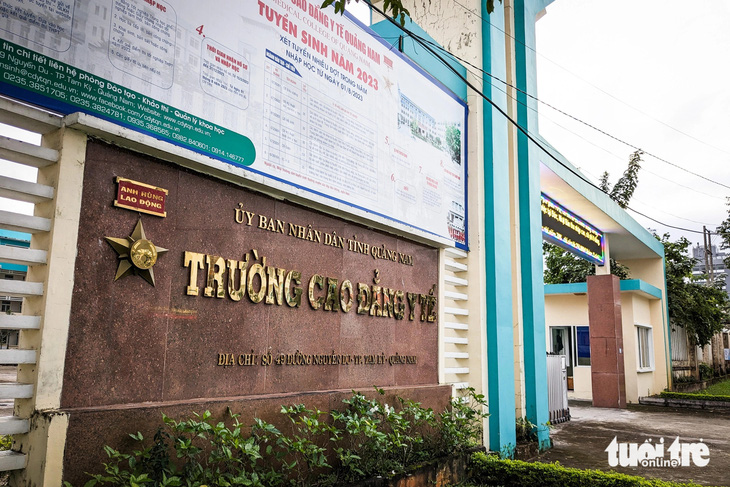 Trường cao đẳng Y tế Quảng Nam tại TP Tam Kỳ, tỉnh Quảng Nam - Ảnh: TẤN LỰC 