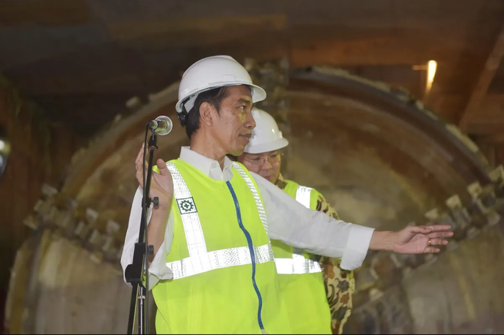 Indonesia hoàn thành nhiều dự án hạ tầng trọng điểm dưới thời ông Widodo. Ảnh: AFP