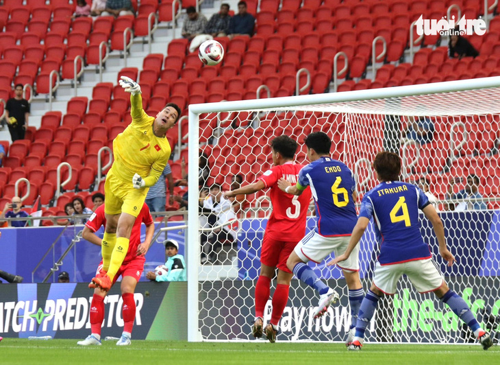 Thủ môn Filip Nguyễn đã có màn ra mắt tốt trong màu áo đội tuyển Việt Nam - Ảnh: HOÀNG TUẤN