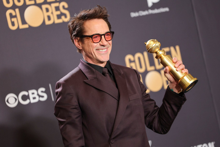 Robert Downey Jr. giành giải Quả cầu vàng gần đây - Ảnh: Golden Globes
