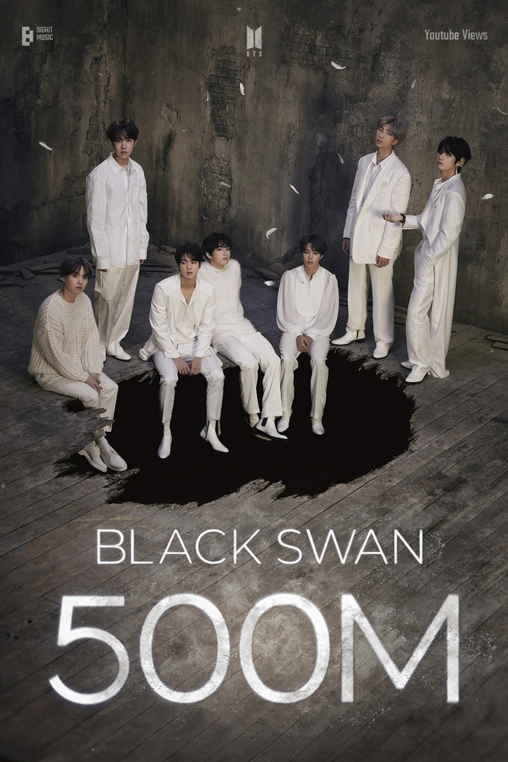 'Black Swan' của BTS đạt 500 triệu lượt xem trên YouTube- Ảnh 1.