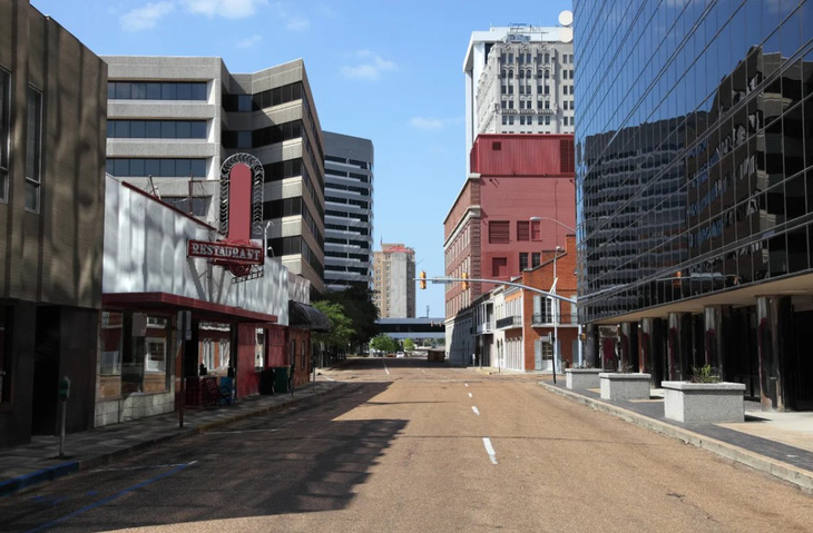 Một con phố ở thành phố Jackson, bang Mississippi, Mỹ - Ảnh: SCI AM