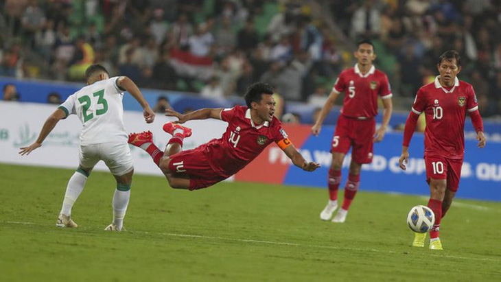Indonesia (áo đỏ) được dự báo sẽ rất "mệt mỏi" khi đối đầu với tuyển Iraq - Ảnh: Getty