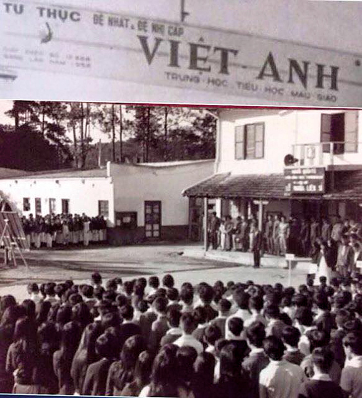 Hình Trường Việt Anh xưa của hội cựu học sinh trường - Ảnh tư liệu