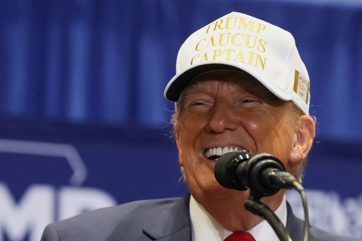 Cựu tổng thống Mỹ Donald Trump, ứng viên tranh cử tổng thống Mỹ 2024 bên Đảng Cộng hòa - Ảnh: REUTERS