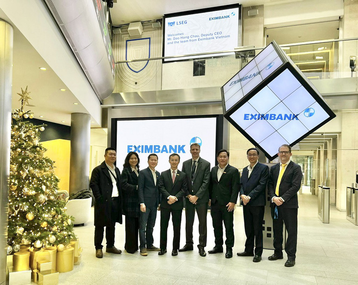 Đoàn công tác Eximbank thăm và làm việc tại Sở Giao dịch chứng khoán London - Ảnh: EIB