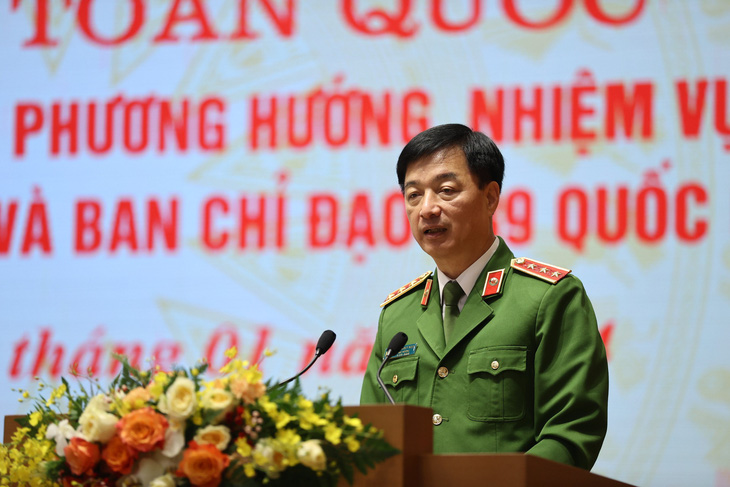 Thượng tướng Nguyễn Duy Ngọc - thứ trưởng Bộ Công an - Ảnh: N.KH.