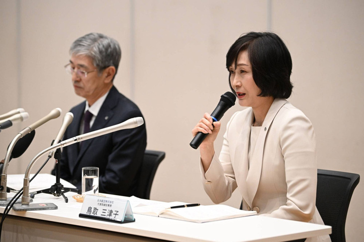 Bà Mitsuko Tottori trở thành nữ chủ tịch đầu tiên của Hãng hàng không Japan Airlines - Ảnh: JAPAN TIMES