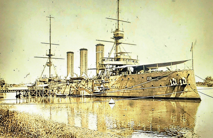 Tàu chiến Úc cập bến Sài Gòn từ năm 1913 (Thư viện bang Victoria, Úc)