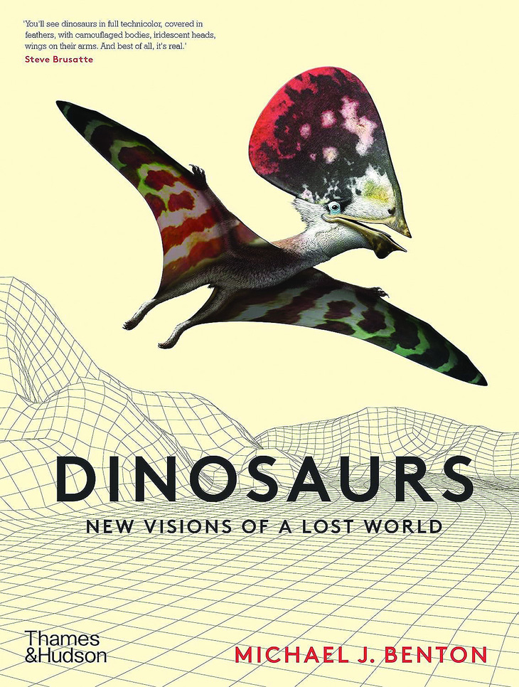 Bìa quyển Dinosaurs: New Visions of a Lost World của Michael J. Benton với hình minh họa thằn lằn bay Tupandactylus.
