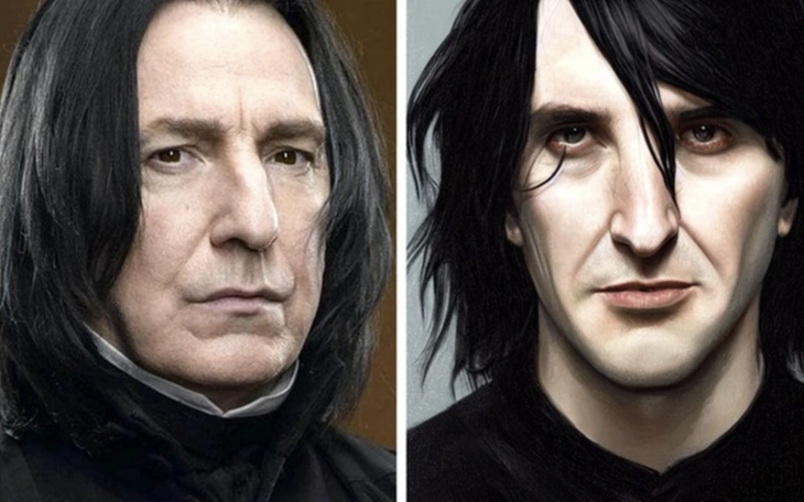 Mặc dù có những điểm khác biệt ở những nhân vật trên song tạo hình thầy Severus Snape lại gây ấn tượng hơn cả khi tương đồng hơn 90% khi so sánh ở hai phiên bản. 