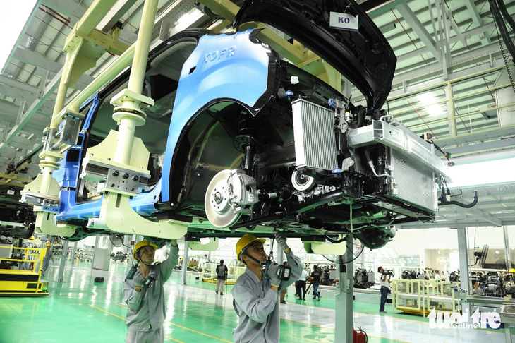 Trong giai đoạn tới Quảng Nam đẩy mạnh phát triển công nghiệp sản xuất, lắp ráp ô tô - Ảnh: LÊ TRUNG