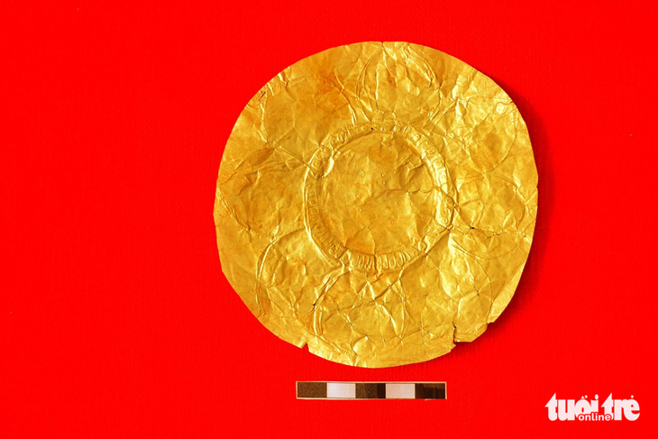 Sưu tập vàng lá Châu Thành tại Trà Vinh trở thành bảo vật quốc gia - Ảnh: H.T
